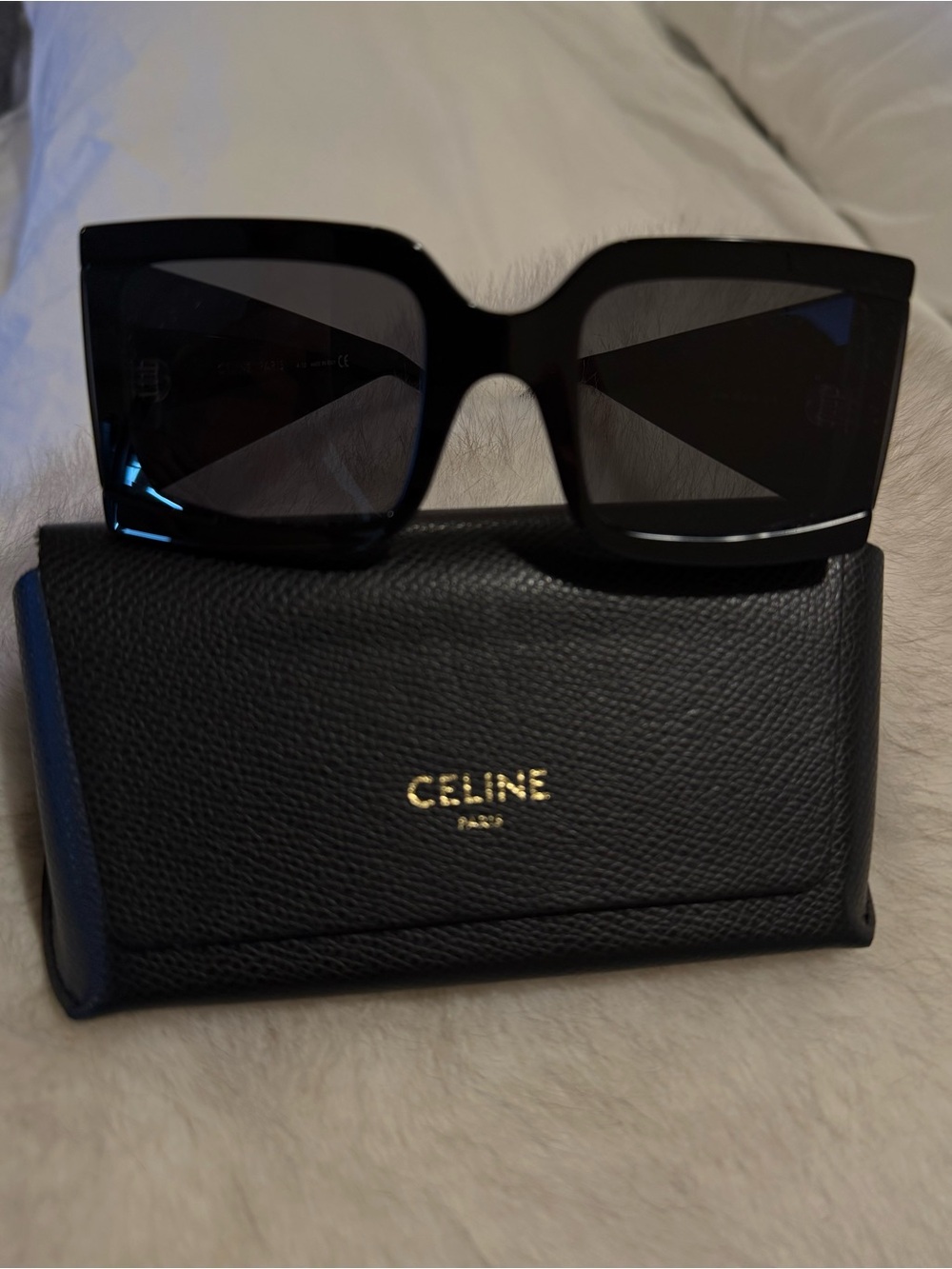 Celine Oversized Black Square Sunglasses